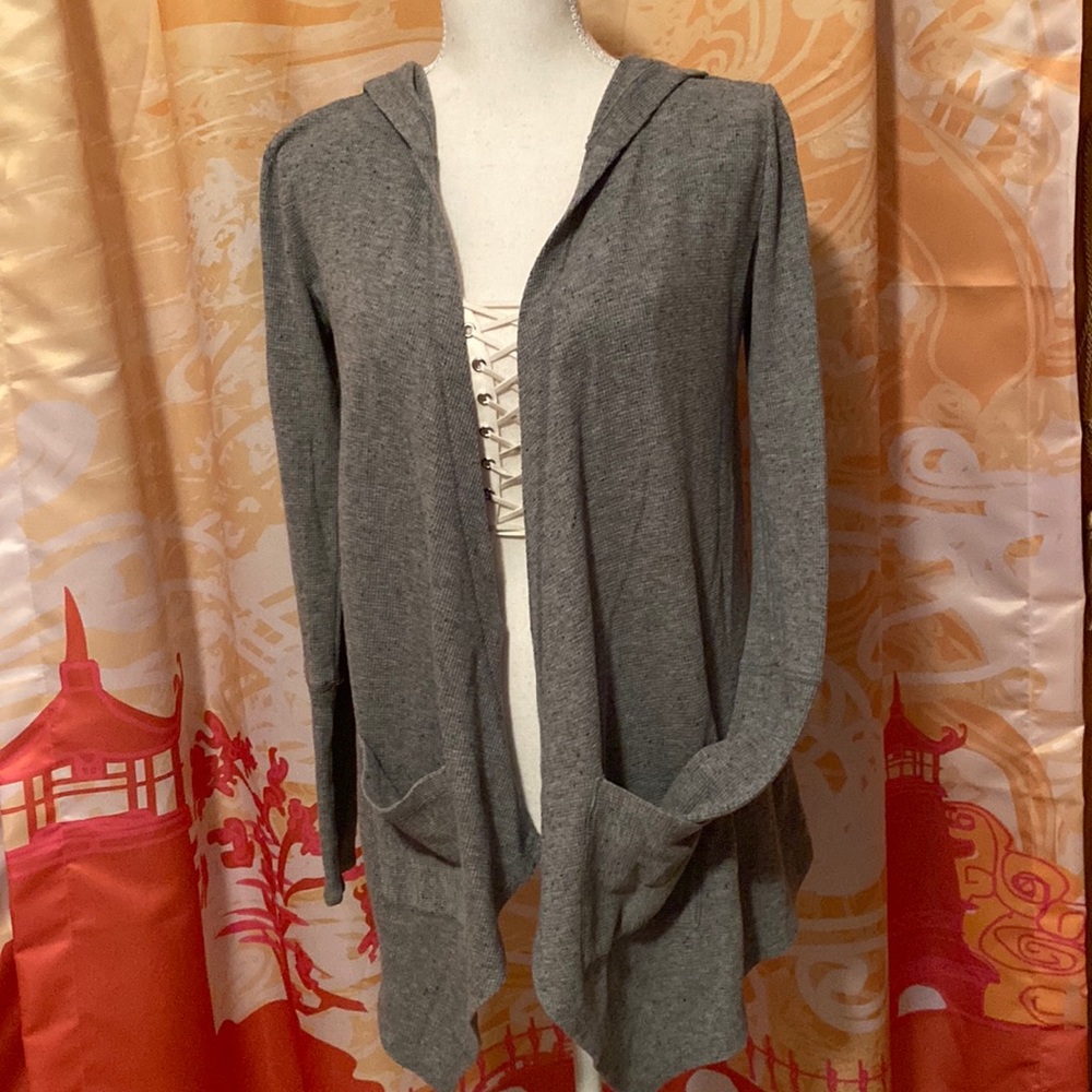 AEROPOSTALE GREY THERMAL CARDIGAN S/P